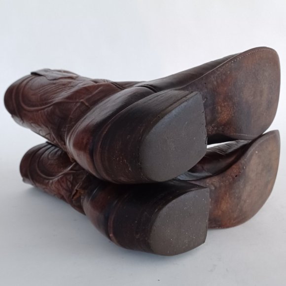 Lucchese Brown Cowboy & Western Boots - Picture 8 of 15